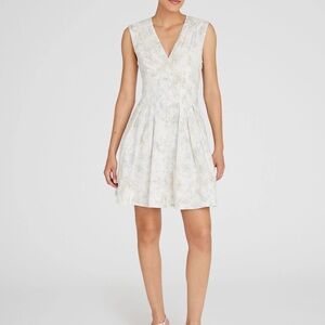 Club Monaco Cream Floral Midi Dress